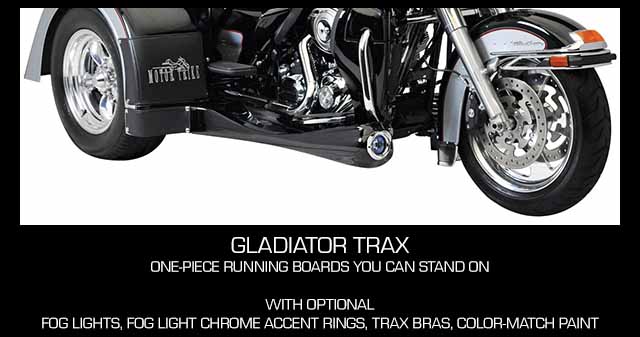 Gladiator IRS Motor Trike Conversion Trax Running Boards